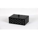 Caja de cuero Pinchos negra