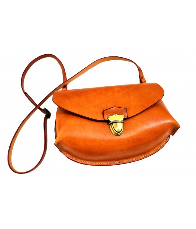 Bolso bandolera en cuero "Begoña"
