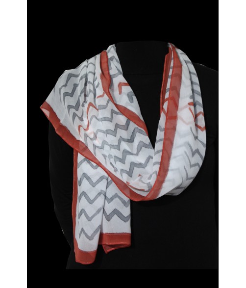 Silk scarf "Simétrico"
