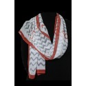 Silk scarf "Simétrico"