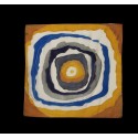 Silk scarf model "Concentric Circles"