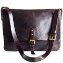 Bolso bandolera tipo cartero - Alberta oscuro